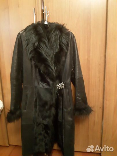 Дубленка с мехом,в хорошем состоянии