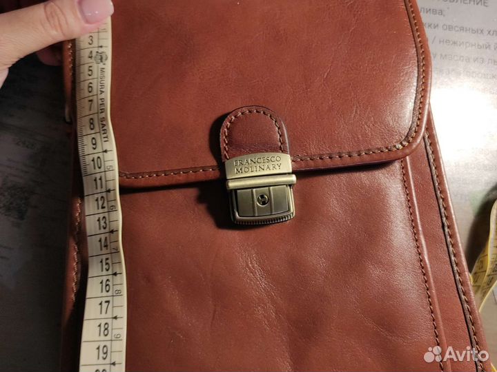 Мужской кожаный портфель новый