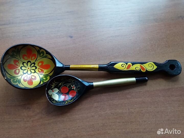 Деревянная ложка и поварёшка