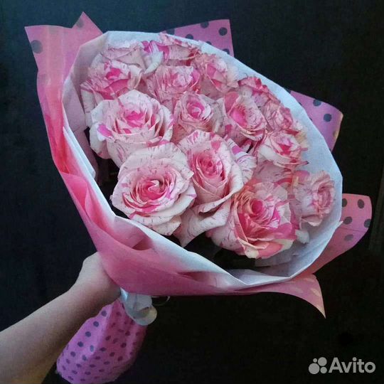 Цветы розы букет