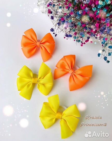 Бантики для девочек ручной работы