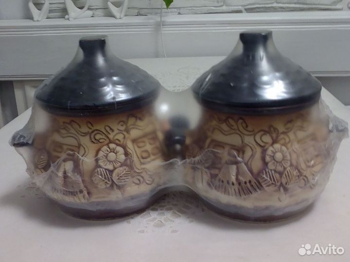 Керамические горшки для запекания новые