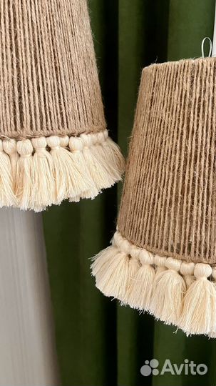 Абажур плетеный