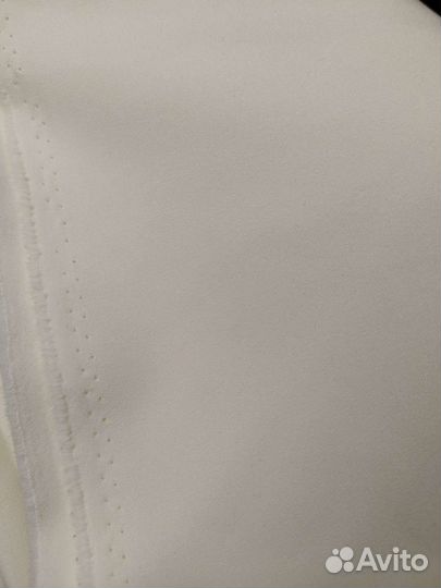 Отрез габардин, цвет молочный