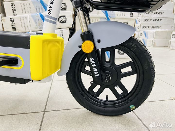 Электроскутер новый двухместный электровелосипед