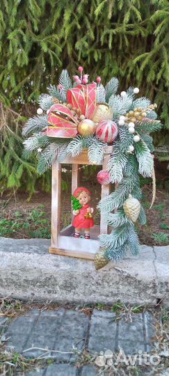 Новогодний декор. Фонарь