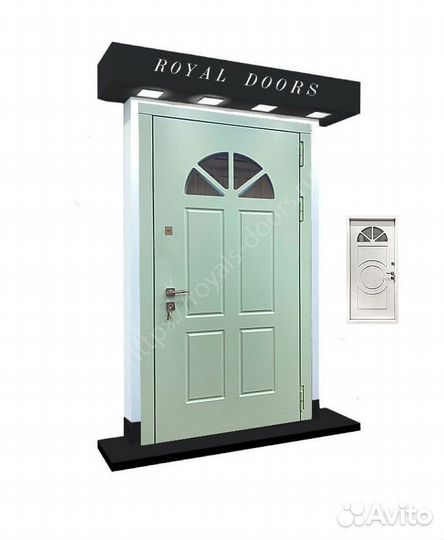 Уличная металлическая входная дверь в дом