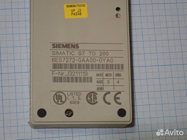 Дисплей siemens simatic S7 TD 200