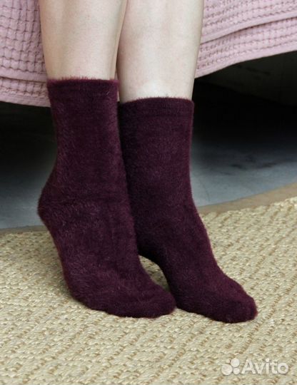 Носки женские тёплые из меха куницы