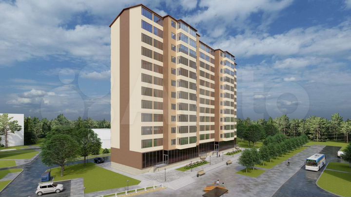 1-к. квартира, 48,1 м², 10/12 эт.