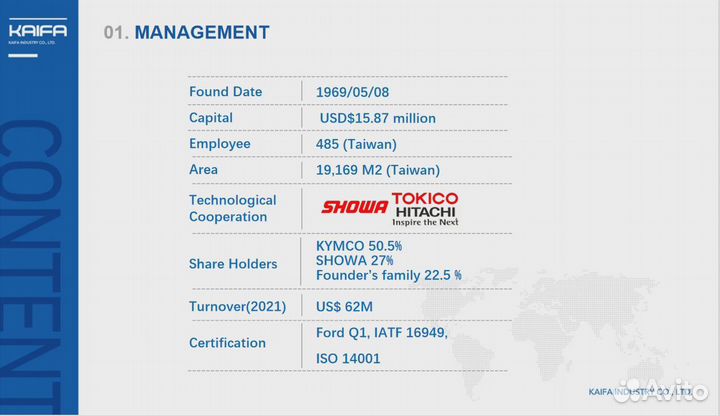 Амортизатор передний Ford Fiesta VI 07-16 Mazda 2