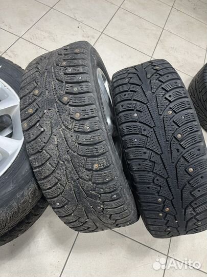 Диски KIA Cerato Шины 205 55 16 зимние бу