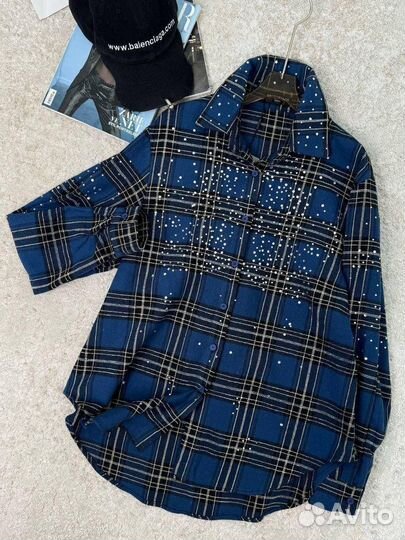 Рубашка женская Balenciaga оверсайз (NEW 2025 )