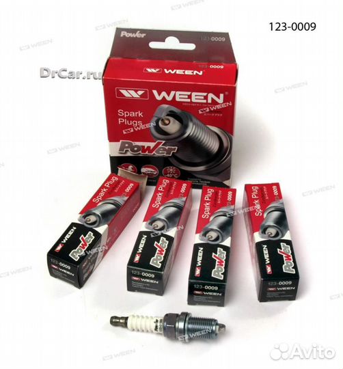 Ween 1230009 Свеча зажигания Power, иридиевая fiat