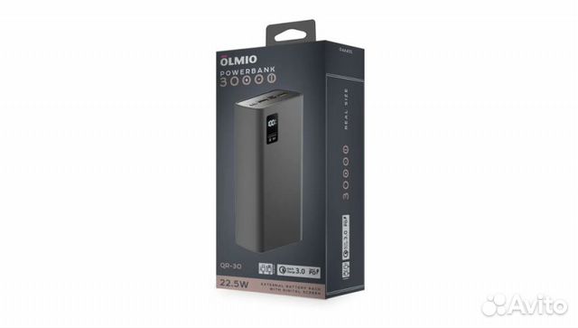 Внешний аккумулятор Olmio QR-30 30000mAh 22.5W PD
