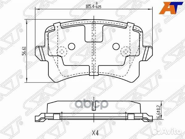 Колодки тормозные зад VAG passat VI/VII/ passat