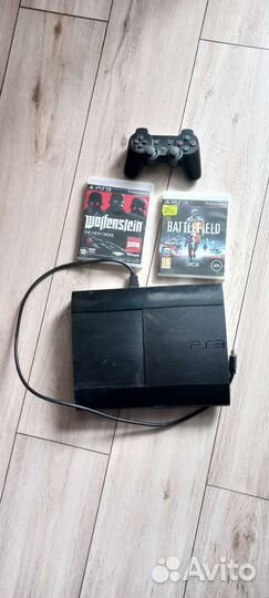 Игровая приставка ps3 super slim прошитая