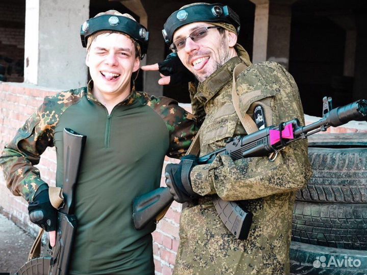 Выездные игры в лазертаг