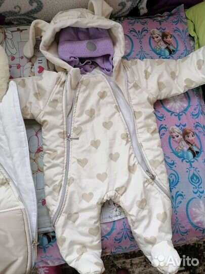 Конверт на выписку для девочки зимний 2в1