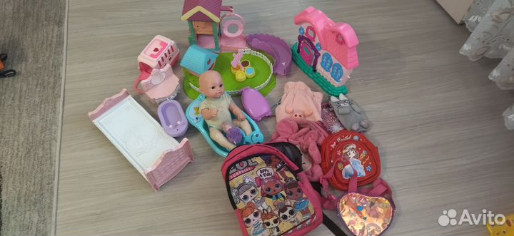 Игрушки пакетом для девочки