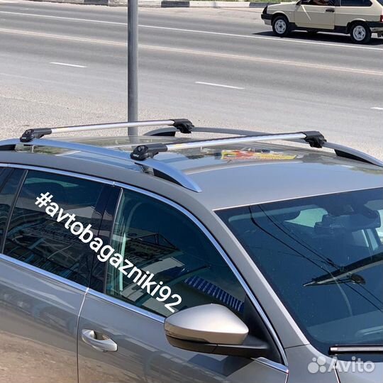 Багажник Turtle AIR1 на рейлинг серебро