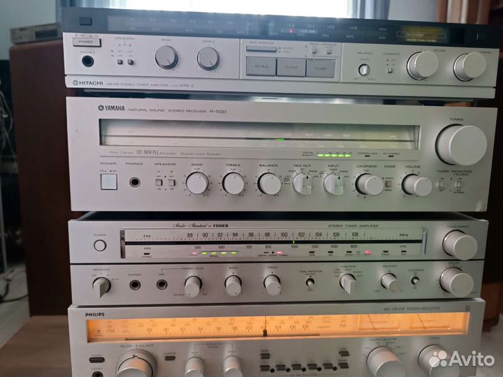 Ресиверы Denon Philips Fisher Yamaha Hitachi