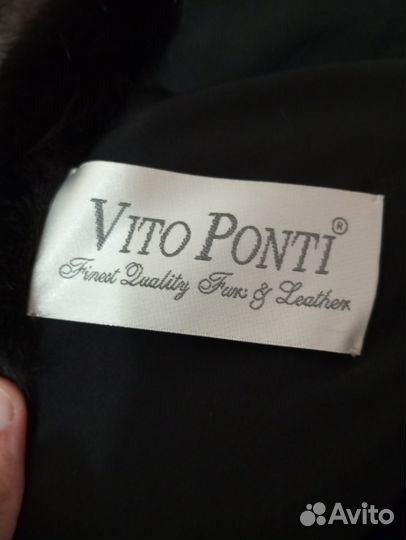 Автоледи полушубок Vito Ponti из норки, чернобурки