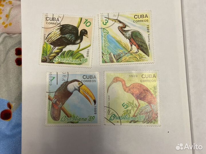Марки cuba correos 1989