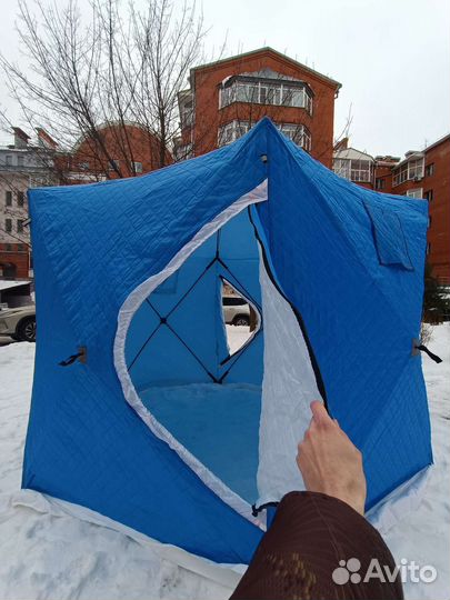 Палатка для зимней рыбалки утепленная 300x300x215