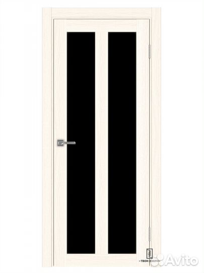 Дверь межкомнатная 521.22 лакобель, ясень серебрис