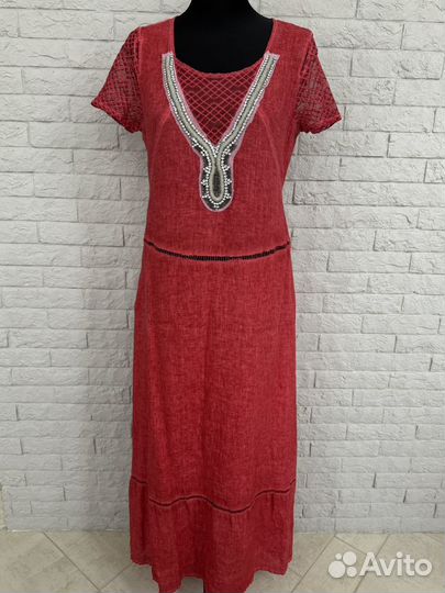 Льняное платье женское Elisa Cavaletti 46-48 р