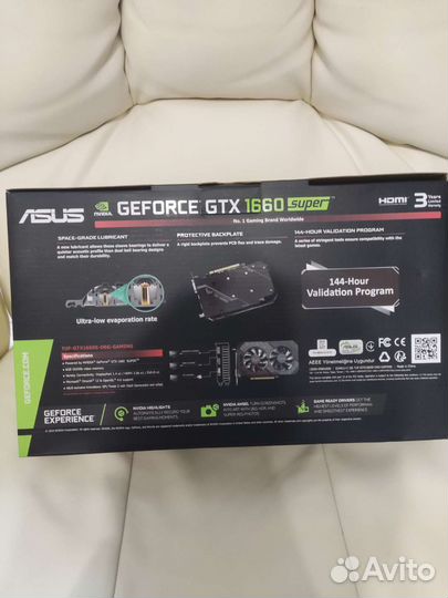 Видеокарта Asus Gtx 1660 Super 6Gb
