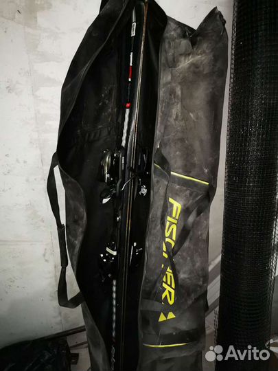 Лыжи elan, ботинки fischer, чехлы