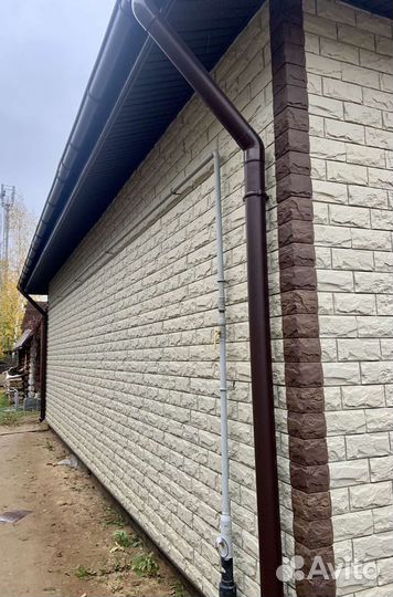 Монтаж снегозадержателей, водосточных систем