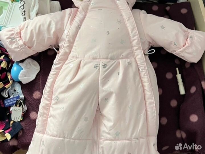 Комбинезон конверт зимний для девочки
