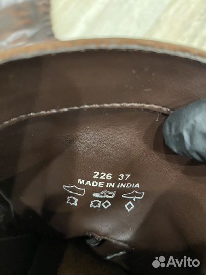 Сапоги женские натуральная кожа 37