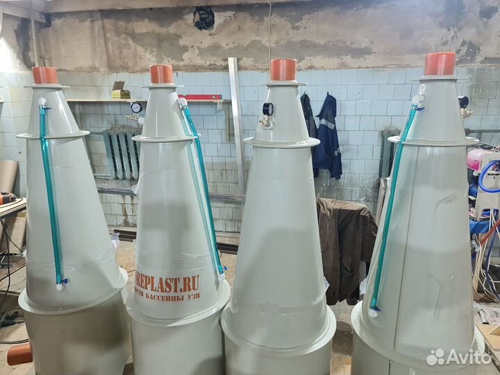 Напорный кислородный конус на 30 кубов для узв (KK