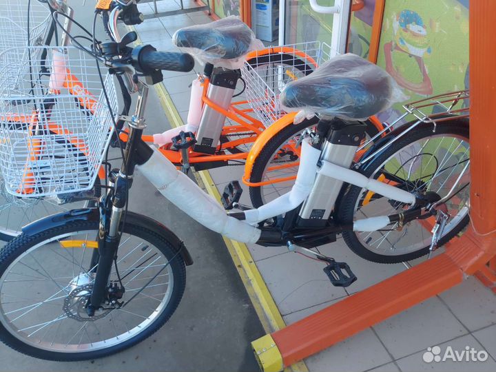 Электровелосипед трехколесный, двухкамерный