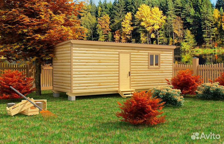 Хозблоки: влагозащита, утепление 100мм, с завода