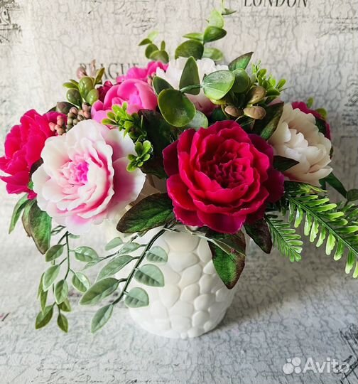 Мыло ручной работы - Пион