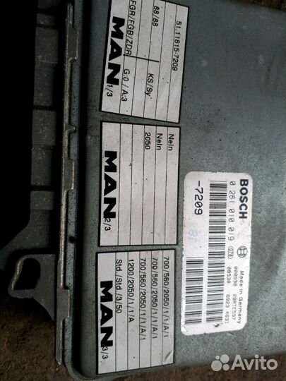 Блок управления двигателем ман 51116157209