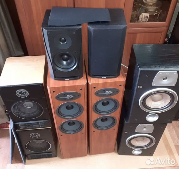 JBL N28,Celestion F28,Электроника 25ас,B&W 302