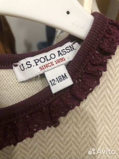 Платье для девочки 80 86 U.S. Polo