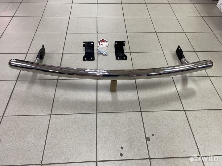 Защита заднего бампера Hyundai Santa Fe SM 2000+