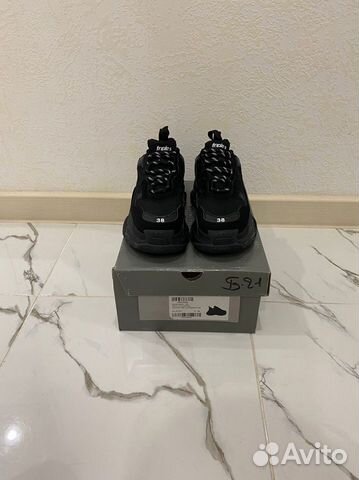 Кроссовки balenciaga triple s black