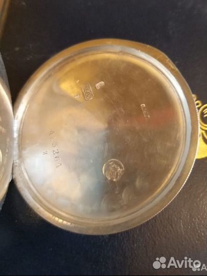 Часы карманные антикварные серебро