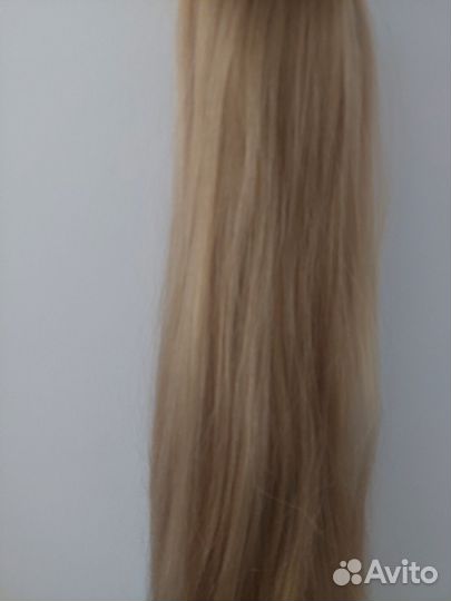 Волосы на заколках блонд 55 см