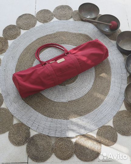 Сумка для коврика для йоги алая