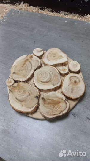 Подставка под горячее из можевельника