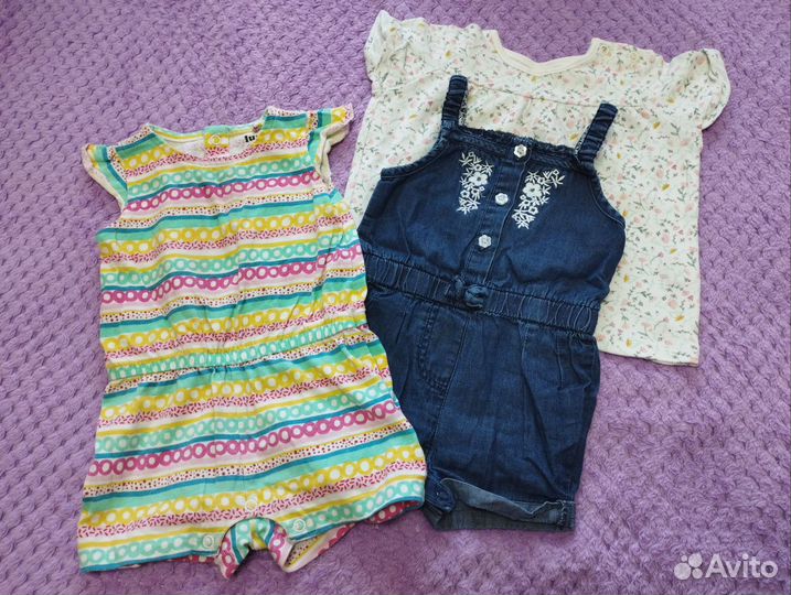 Детские вещи пакетом на девочку 68 74